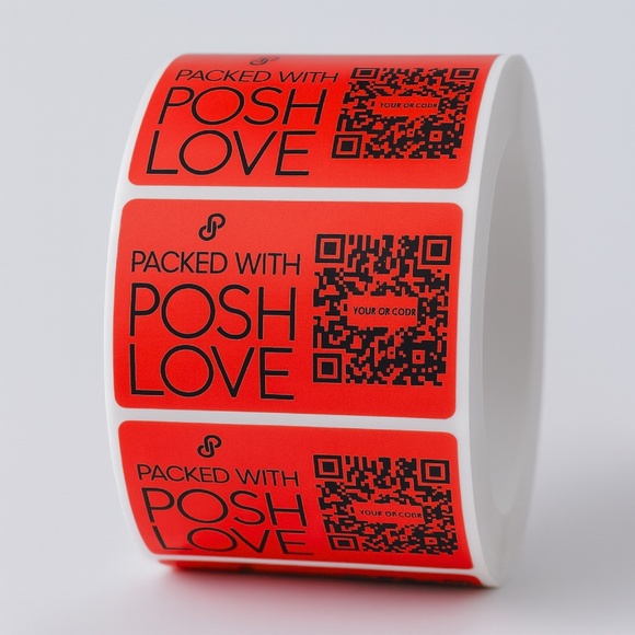 Custom Closet Name Sticker Roll 100 PCS 2.25″×1.25″ Personalized QR-Code Labels - Picture 5 of 6